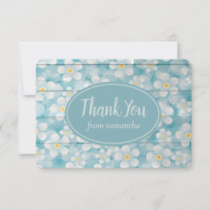 Painted Wood Fence Vielen Dank Dankeskarte