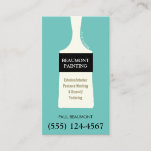 Painter Brush Business Card Visitenkarte