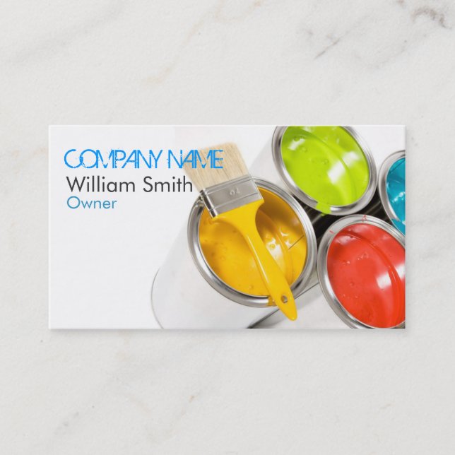 Painter Business Card Visitenkarte (Vorderseite)
