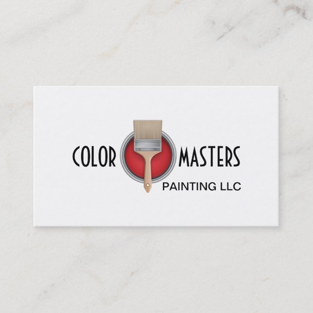 Painter Construction Business Card Visitenkarte (Vorderseite)