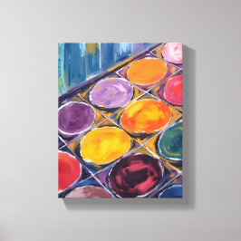 Painter’s Palette | Watercolor Artist Painting Leinwanddruck