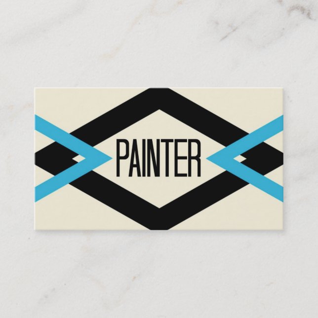 Painter Trendy Business Card Visitenkarte (Vorderseite)