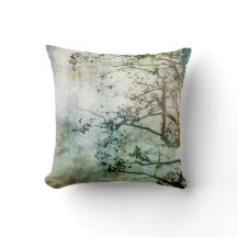 Painterly abstrakter Baum-Kissen-Dekor