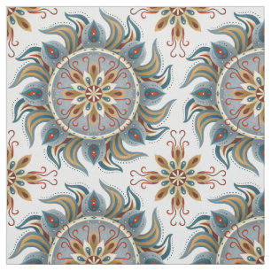 Painterly Boho Mandala Stoff
