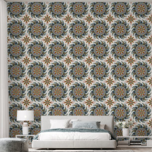 Painterly Boho Mandala Tapete