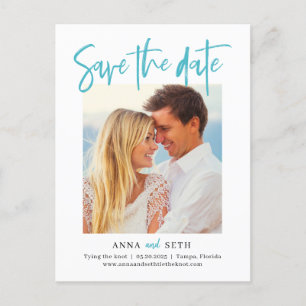 Painterly EDITABLE COLOR Save the Date Postkarte