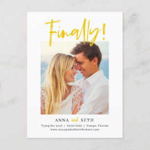 Painterly EndEDITABLE COLOR Save the Date Postkarte
