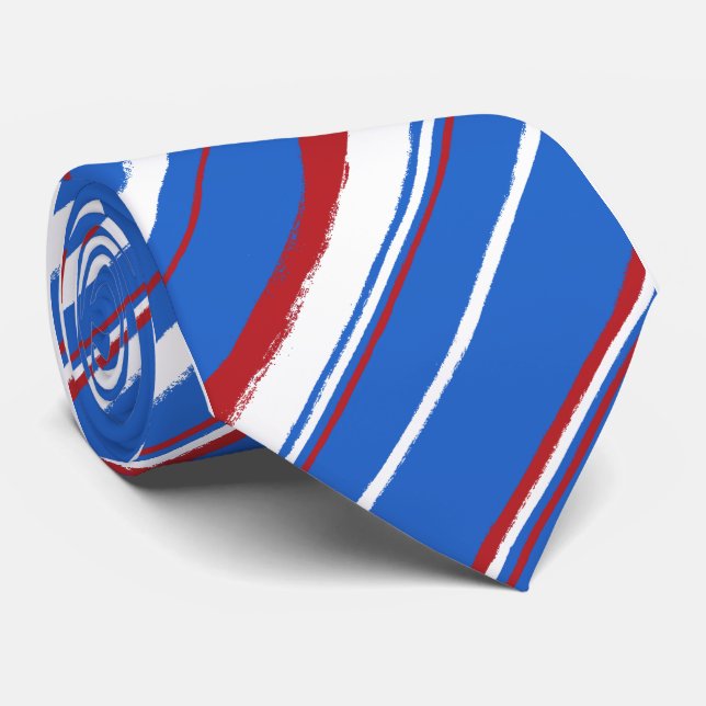 Painterly gestreifte Krawatten (Gerollt)