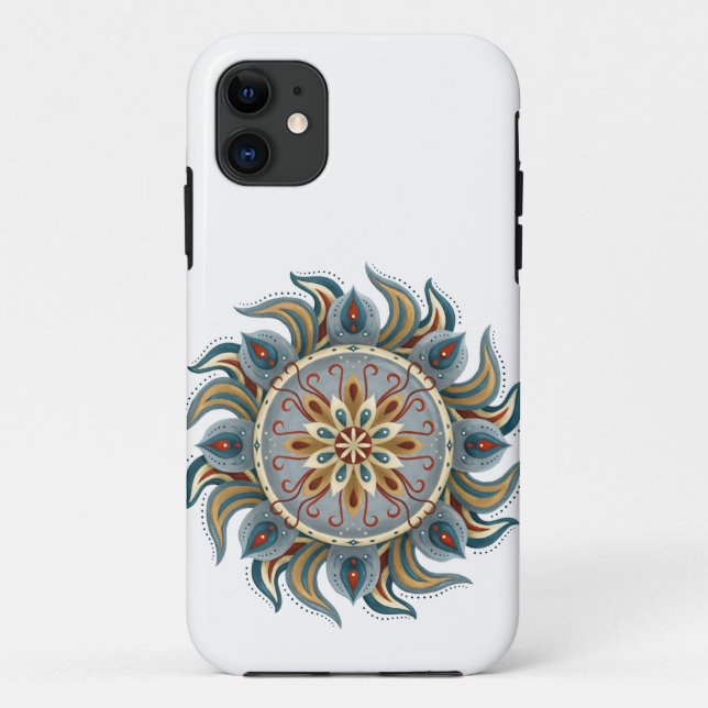 Painterly Mandala Case-Mate iPhone Hülle (Rückseite)