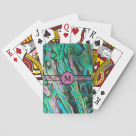 Painterly Paua Initial Playing Cards Spielkarten