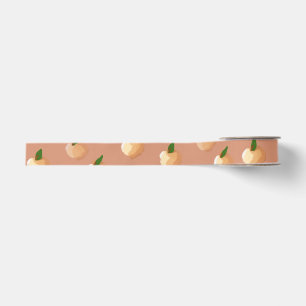 Painterly Peaches Ribbon Ripsband