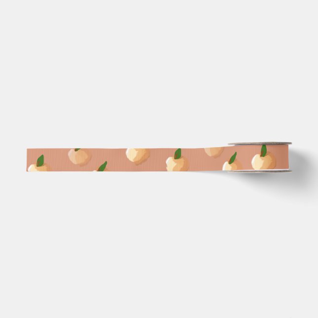 Painterly Peaches Ribbon Ripsband (Vorderseite)