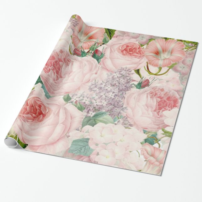 Painterly Retro Geschenkpapier (Ungerollt)