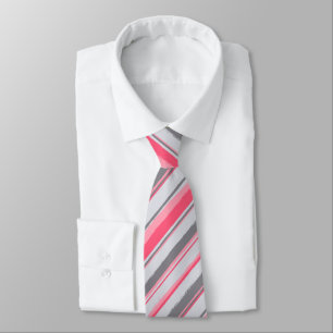 Painterly Striped Lmon Zweiseitige Hochzeit Krawatte