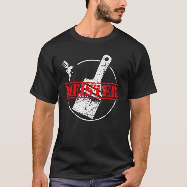 Paintermeister Master Painter und Lacquer-Prüfung T-Shirt (Vorderseite)