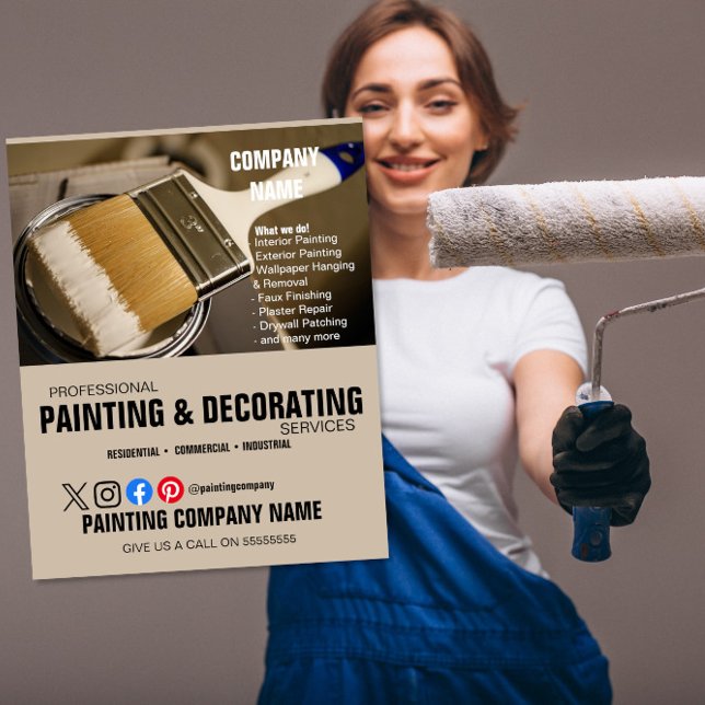 PAINTING & DECORATING flyer (Von Creator hochgeladen)