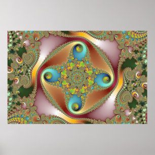 Painting - Fractal Art Poster