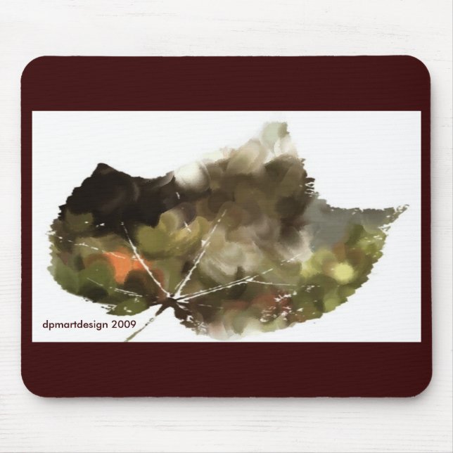 _Painting-leaf-dark, dpmartdesign 2009 Mousepad (Vorne)