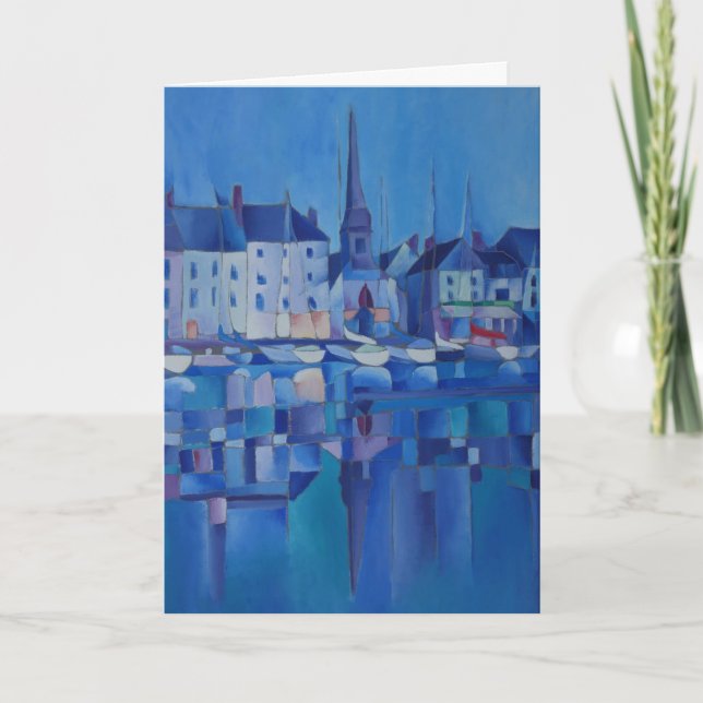 Painting of Honfleur - Normandy - France - Karte (Vorderseite)