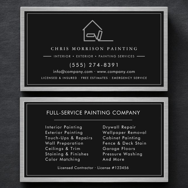 Painting Service House Painter Visitenkarte (Von Creator hochgeladen)