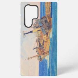 Painting style image of Edro III shipwreck Paphos Samsung Galaxy Hülle