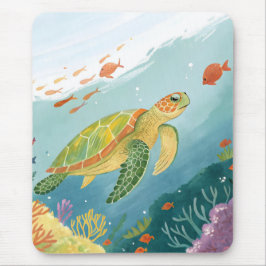 Painting Turtle Mousepad