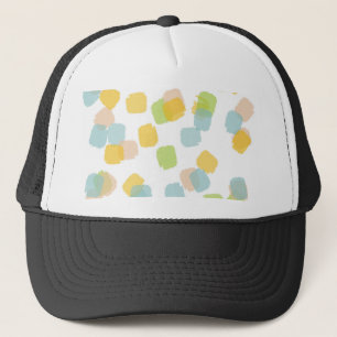 PaintSquaresWhite Truckerkappe
