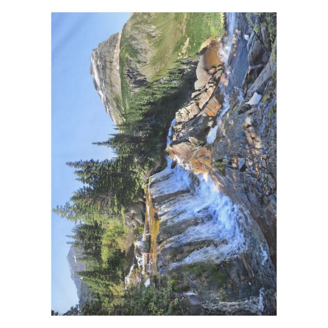Paiota Falls - Glacier National Park Tischdecke (Vorderseite)