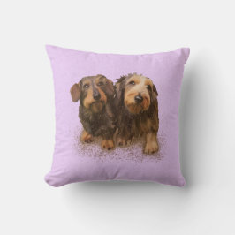 "Pair O'Doxical Puppies" Kissen
