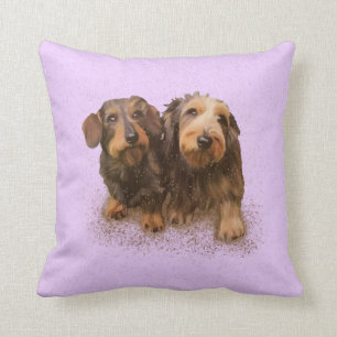 "Pair O'Doxical Puppies" Kissen