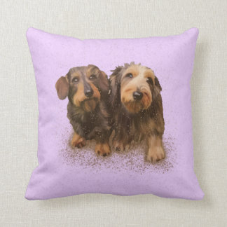 "Pair O'Doxical Puppies" Kissen