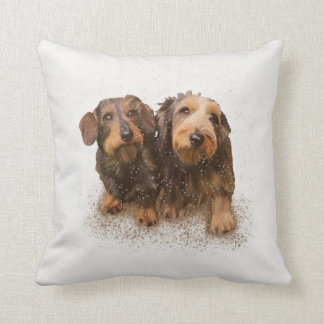 "Pair O'Doxical Puppies" Kissen