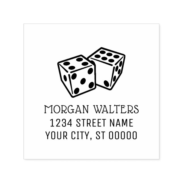 Pair of Dice Gambling Casino Games Name Adresse Permastempel (Design)