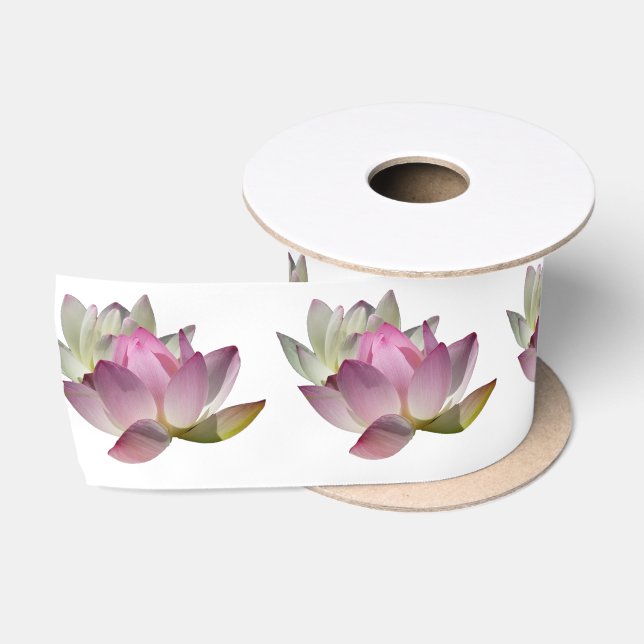 Pair of Lotus Flowers II Satinband (Spule)