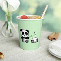Pair of Niedlich Little Pandas on Green