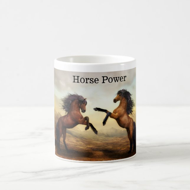 pair of wild horses  kaffeetasse (Mittel)