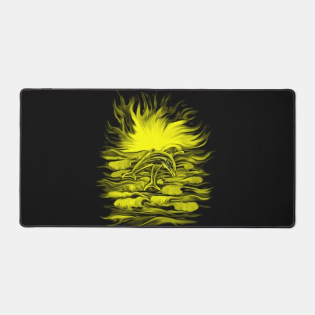 Paire de dauphins dans le soleil (Recto)