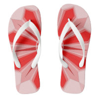Paire de tongs avec art rouge