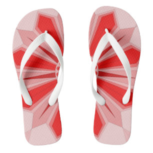 Paire de tongs avec art rouge