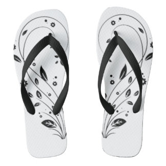 Paire de tongs Élégantes tongs à motif floral et v