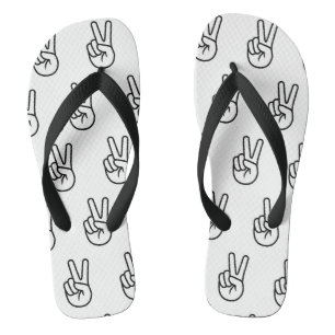 Paire de tongs - Panneau de paix