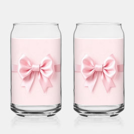 Paire de verre avec ruban rose