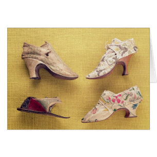 Paires de chaussures brodées, c.1714