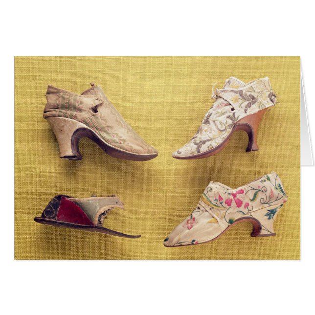 Paires de chaussures brodées, c.1714 (Devant horizontal)