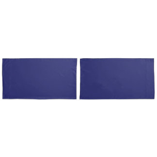 Paires grandes de bleu marine de taies d'oreiller