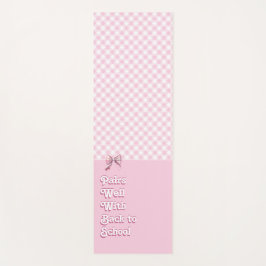 Pairs Gut W/ Zurück zur Schule Funny Pink Karierte Yogamatte