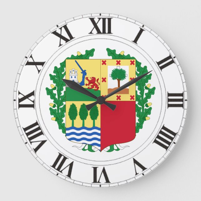 Pais Vasco (Spanien) Wappen Große Wanduhr (Vorderseite)
