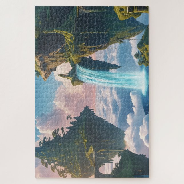 Paisaje de montañas flotantes (Vertikal)