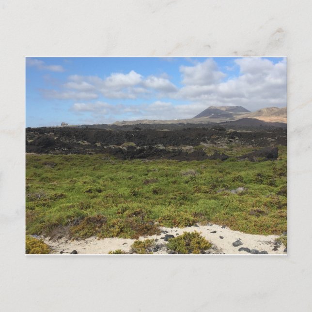 Paisaje hat zona Princesa Ico entworfen. Lanzarote Postkarte (Vorderseite)