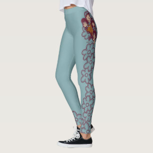 Paisely Blume Scooby-Doo und die Gruppe Leggings